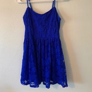 Lacy Dark Blue Dress